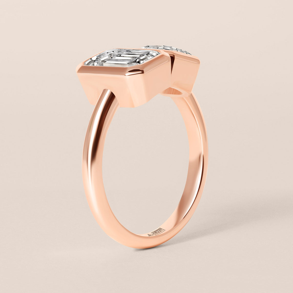 Facet Duo Ring Ring ABB-839-LGD-3  - Abtin & Co.