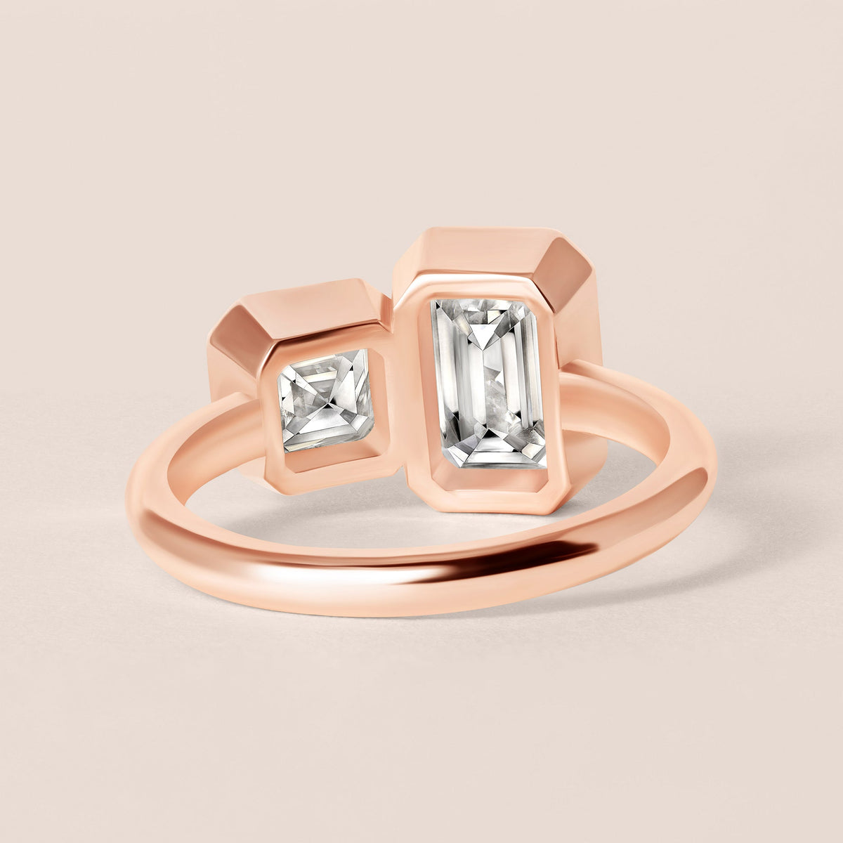 Facet Duo Ring Ring ABB-839-LGD-3  - Abtin & Co.