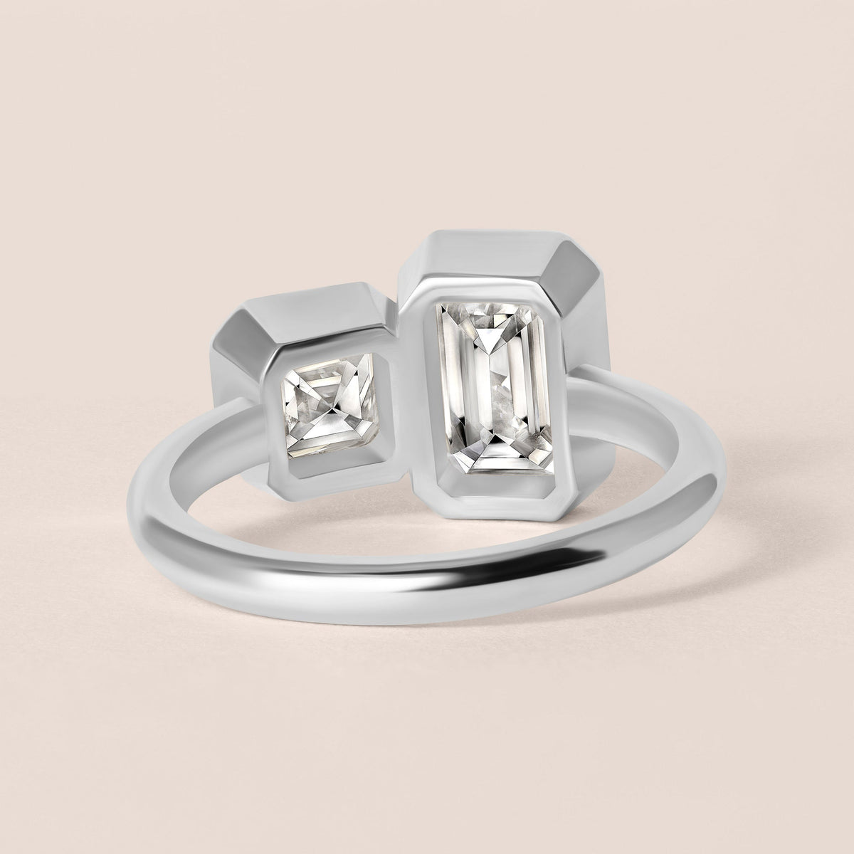 Facet Duo Ring Ring ABB-839-LGD-2  - Abtin & Co.