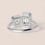 Facet Duo Ring Ring ABB-839-LGD-2  - Abtin & Co.