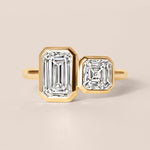 Facet Duo Ring Ring ABB-839-LGD-1  - Abtin & Co.