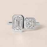 Facet Duo Ring Ring ABB-839-LGD-2  - Abtin & Co.