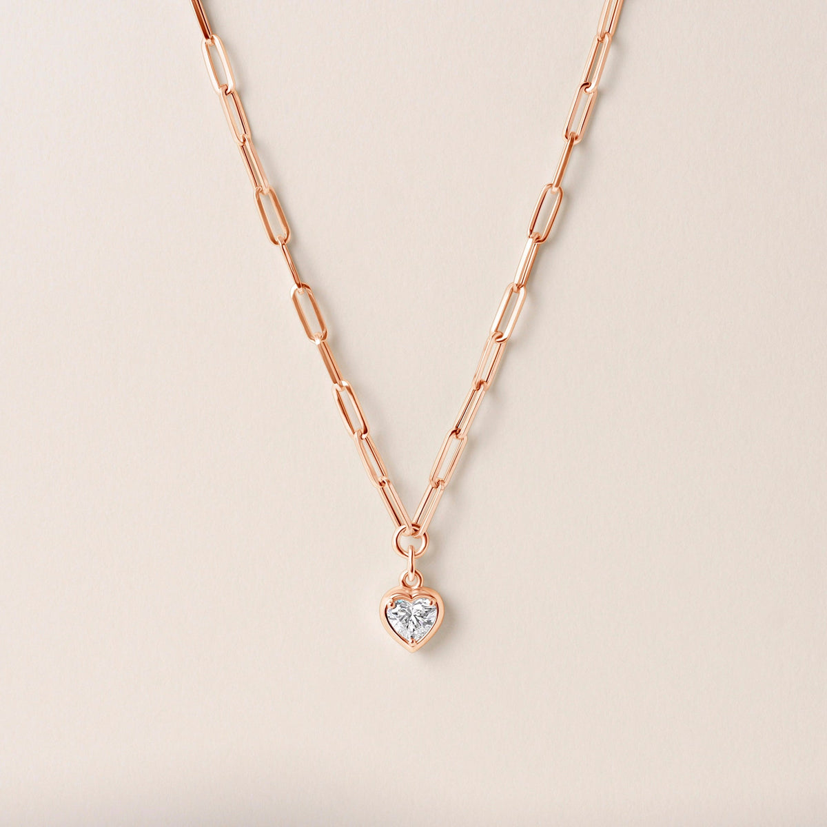 Heart Lustra Bezel Pendant Pendant ABP-235-LGD-4  - Abtin & Co.