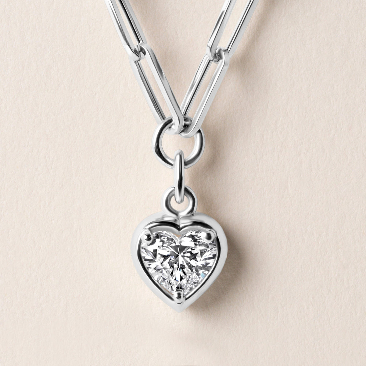 Heart Lustra Bezel Pendant Pendant ABP-235-LGD-4  - Abtin & Co.