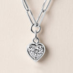 Heart Lustra Bezel Pendant Pendant ABP-235-LGD-4  - Abtin & Co.