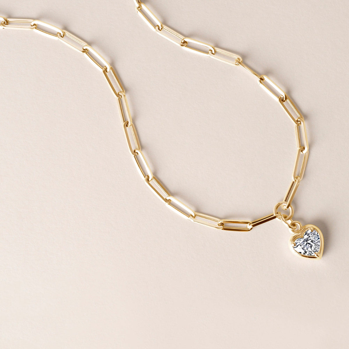 Heart Lustra Bezel Pendant Pendant ABP-235-LGD-1  - Abtin & Co.