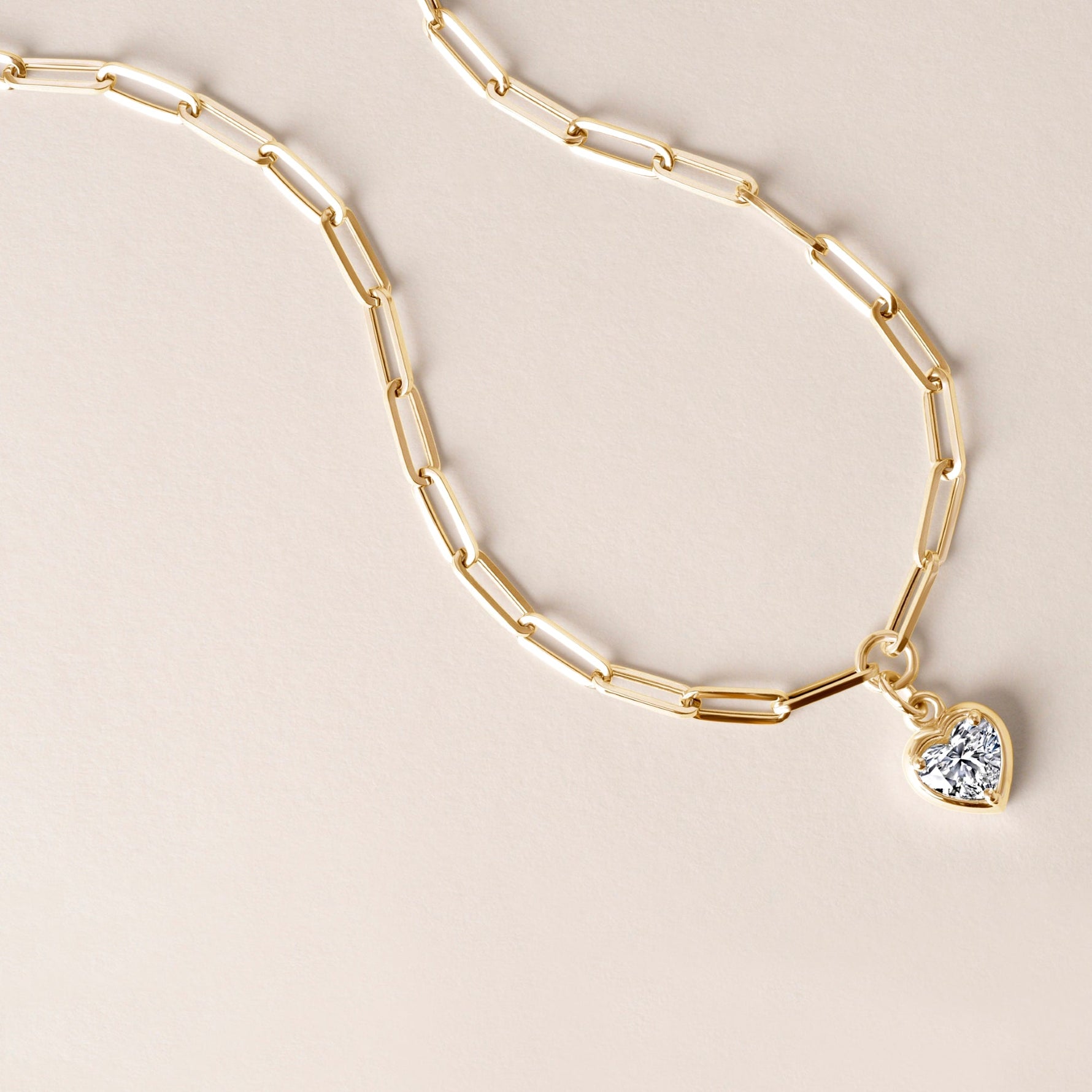 Heart Lustra Bezel Pendant Pendant ABP-235-LGD-1  - Abtin & Co.