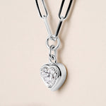 Heart Lustra Bezel Pendant Pendant ABP-235-LGD-4  - Abtin & Co.