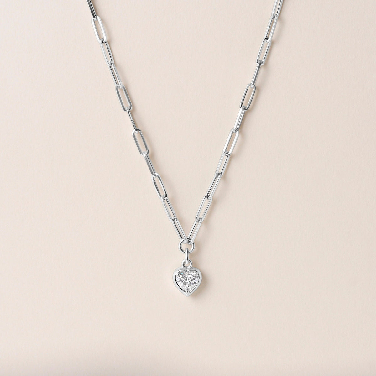 Heart Lustra Bezel Pendant Pendant ABP-235-LGD-4  - Abtin & Co.