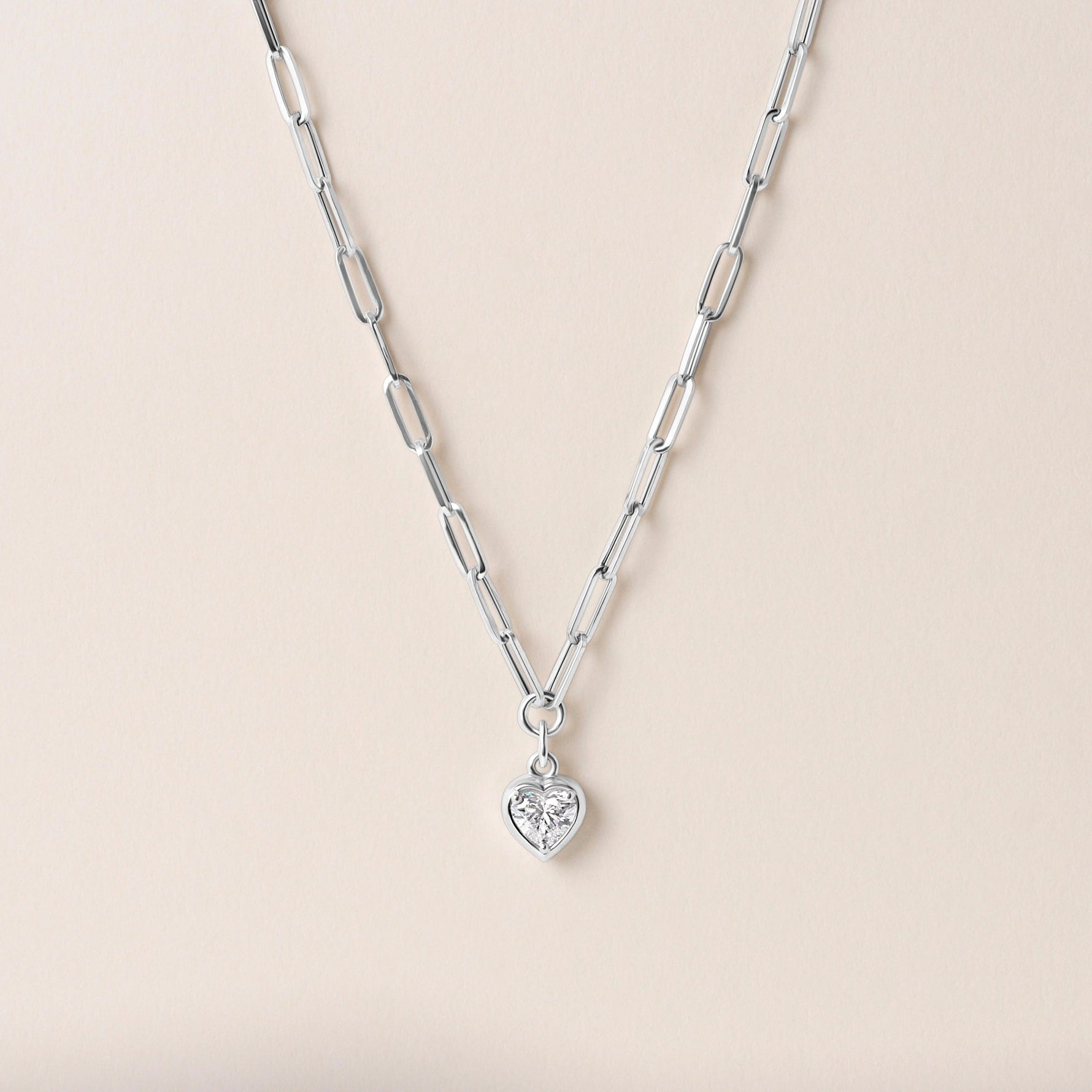 Heart Lustra Bezel Pendant Pendant ABP-235-LGD-4  - Abtin & Co.