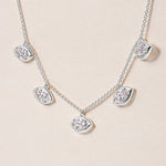 Horizontal Marquise Stella Bezel Necklace Necklace ABN-186-MQ-H-LGD-2  - Abtin & Co.