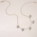 Horizontal Oval Stella Bezel Necklace Necklace ABN-186-OV-H-LGD-2  - Abtin & Co.