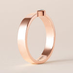 Horizontal Pear Centerline Edge Ring Ring ABB-713.1V1-PR1-D-5  - Abtin & Co.