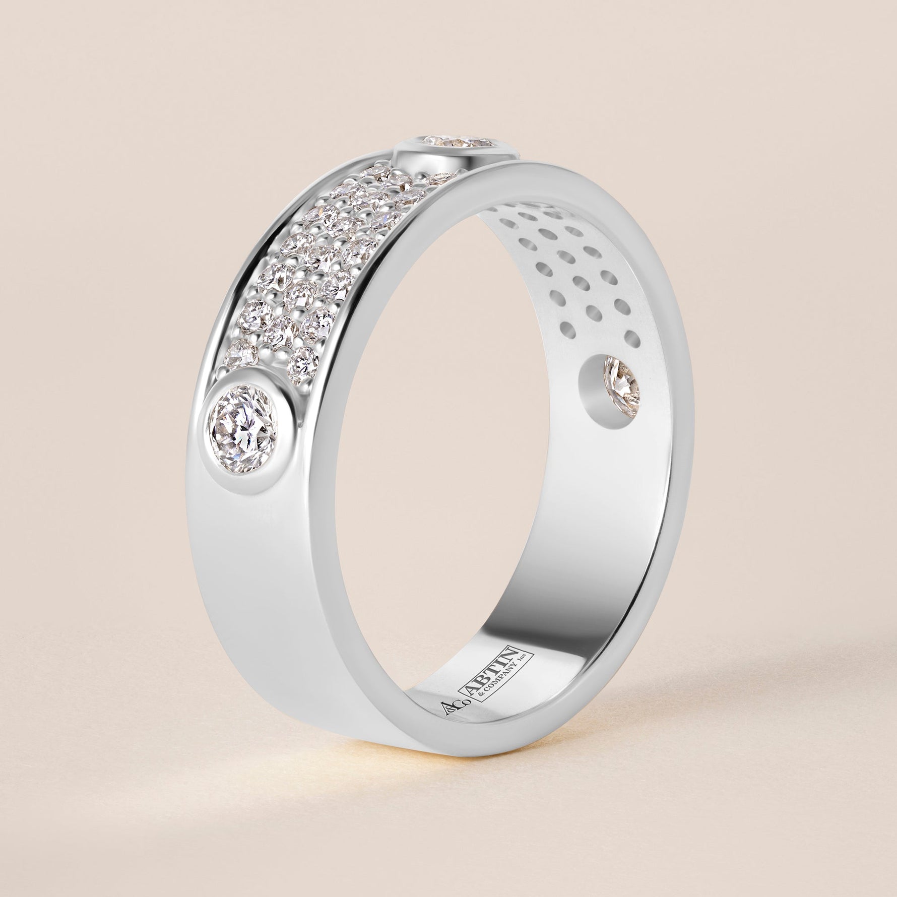 ICONA PAVÉ Band Ring ABB-771Y-D-3  - Abtin & Co.