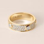 ICONA PAVÉ Band Ring ABB-771Y-D-1  - Abtin & Co.
