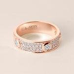 ICONA PAVÉ Band Ring ABB-771Y-D-5  - Abtin & Co.