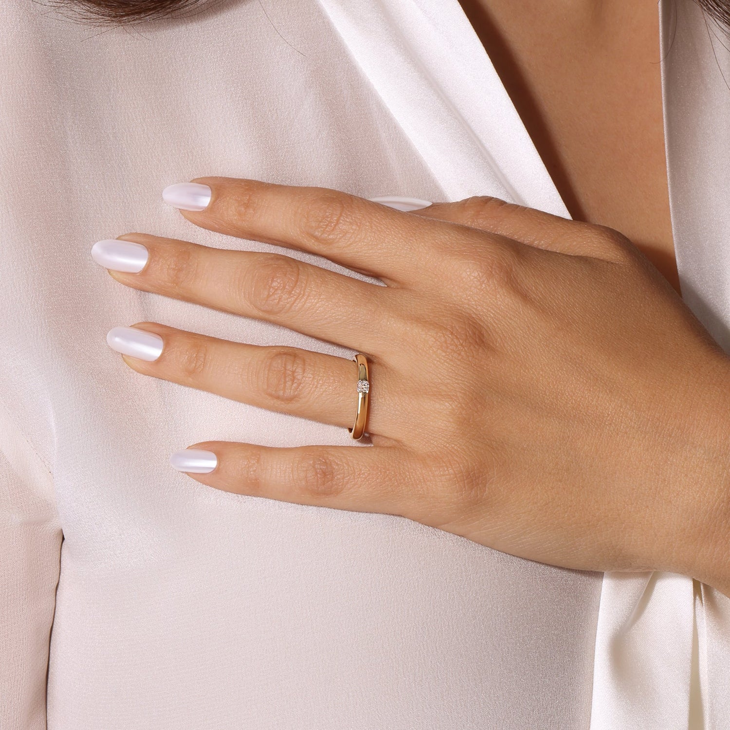 Illusion Asscher Tension Ring Ring ABB-712.1-AS-D-1  - Abtin & Co.