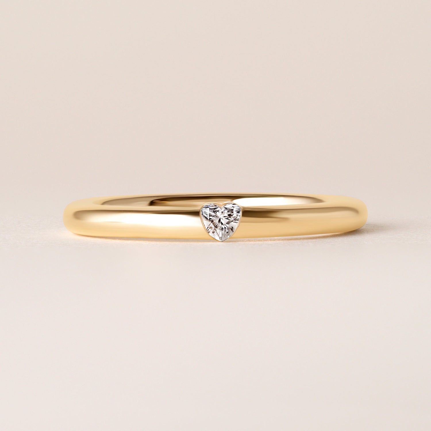 Illusion Heart Tension Ring Ring ABB-712.1-HT-D-1  - Abtin & Co.