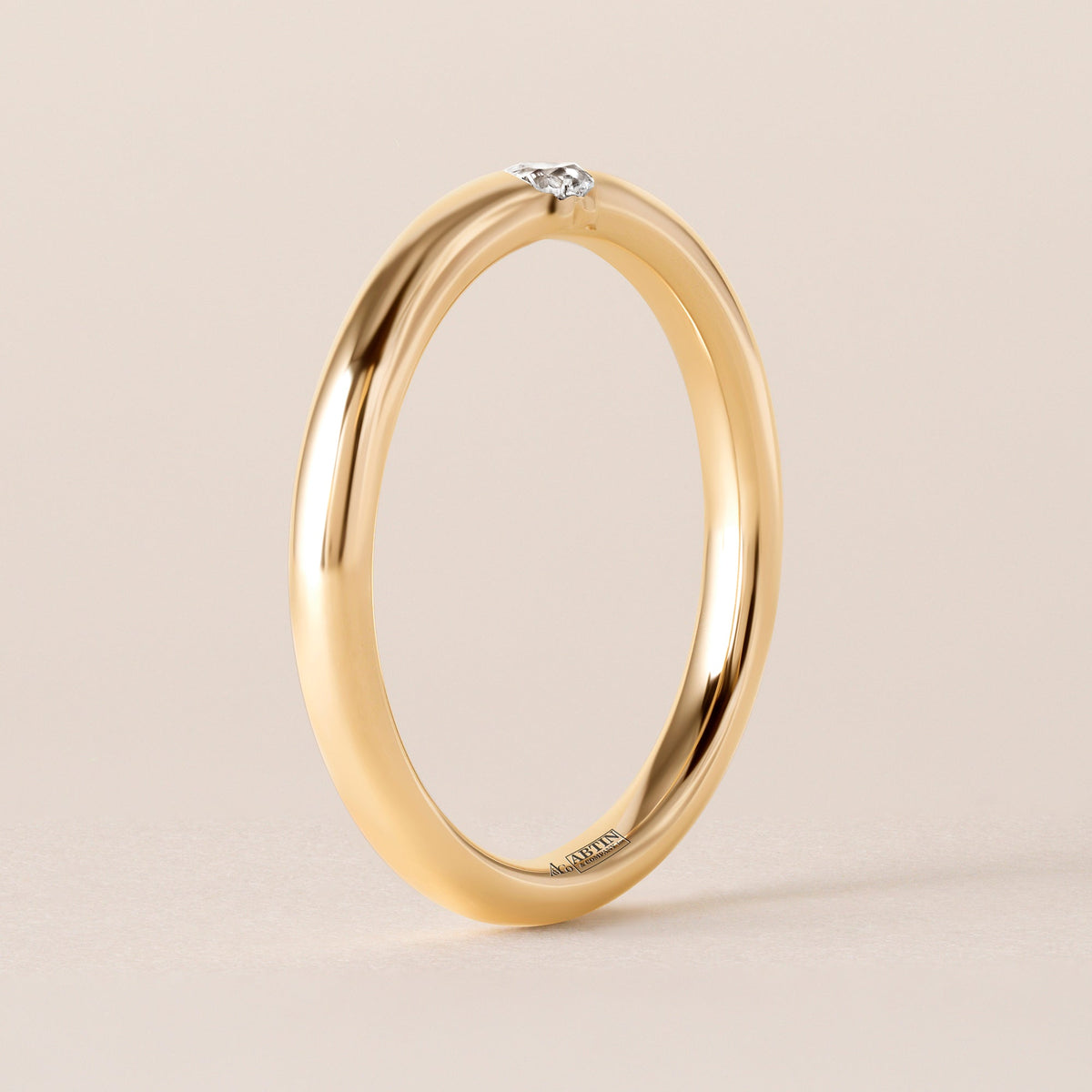 Illusion Heart Tension Ring Ring ABB-712.1-HT-D-1  - Abtin & Co.