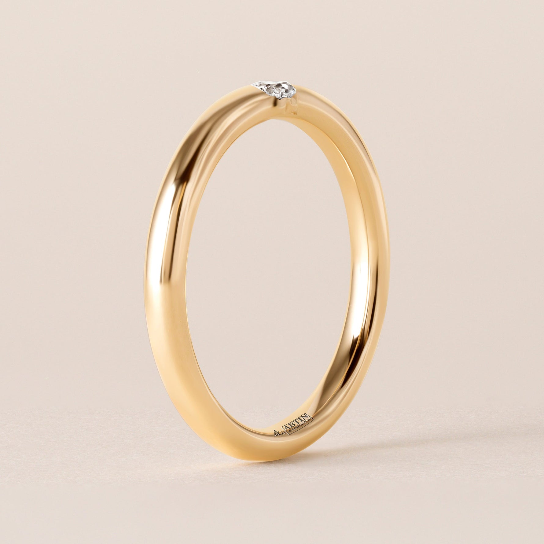 Illusion Heart Tension Ring Ring ABB-712.1-HT-D-1  - Abtin & Co.