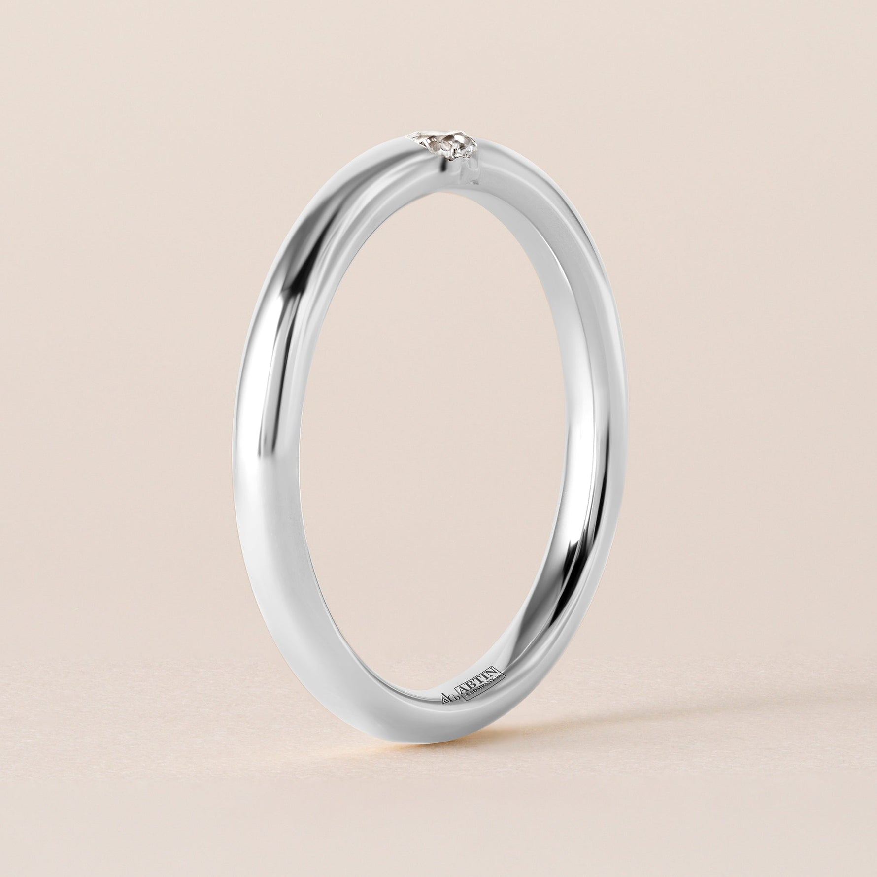 Illusion Heart Tension Ring Ring ABB-712.1-HT-D-14  - Abtin & Co.