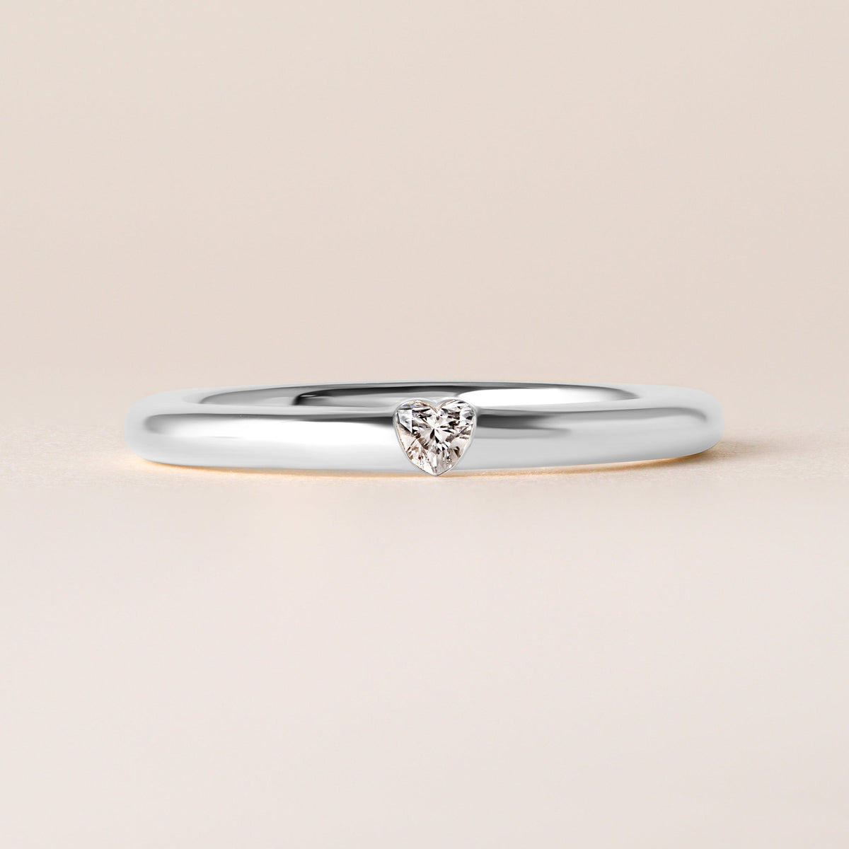Illusion Heart Tension Ring Ring ABB-712.1-HT-D-14  - Abtin & Co.