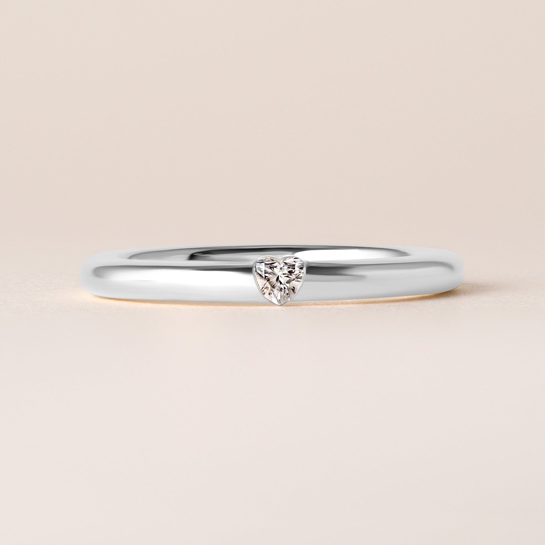 Illusion Heart Tension Ring Ring ABB-712.1-HT-D-14  - Abtin & Co.