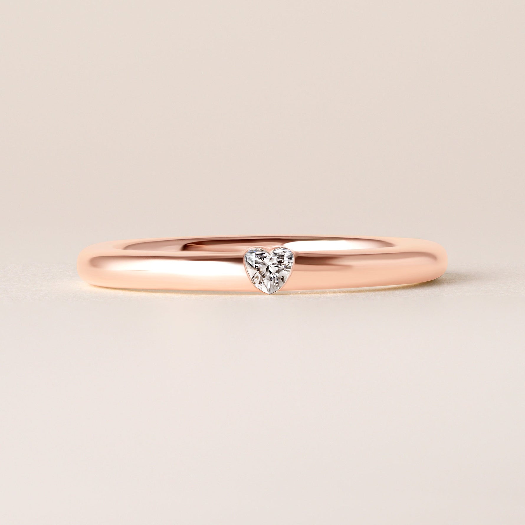 Illusion Heart Tension Ring Ring ABB-712.1-HT-D-27  - Abtin & Co.