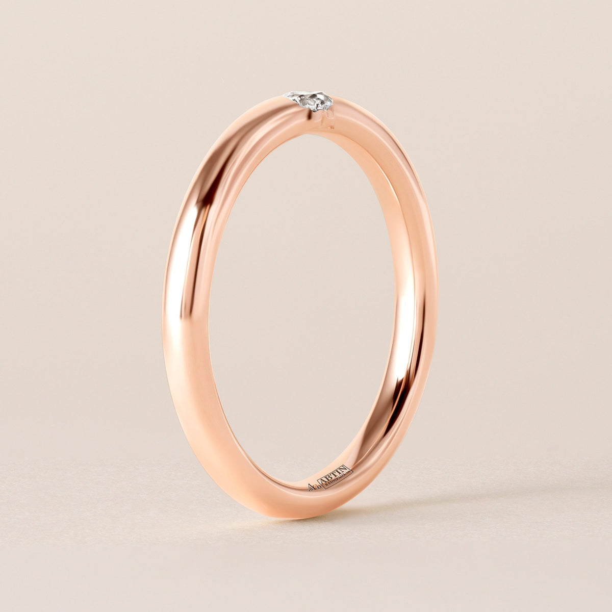 Illusion Heart Tension Ring Ring ABB-712.1-HT-D-14  - Abtin & Co.