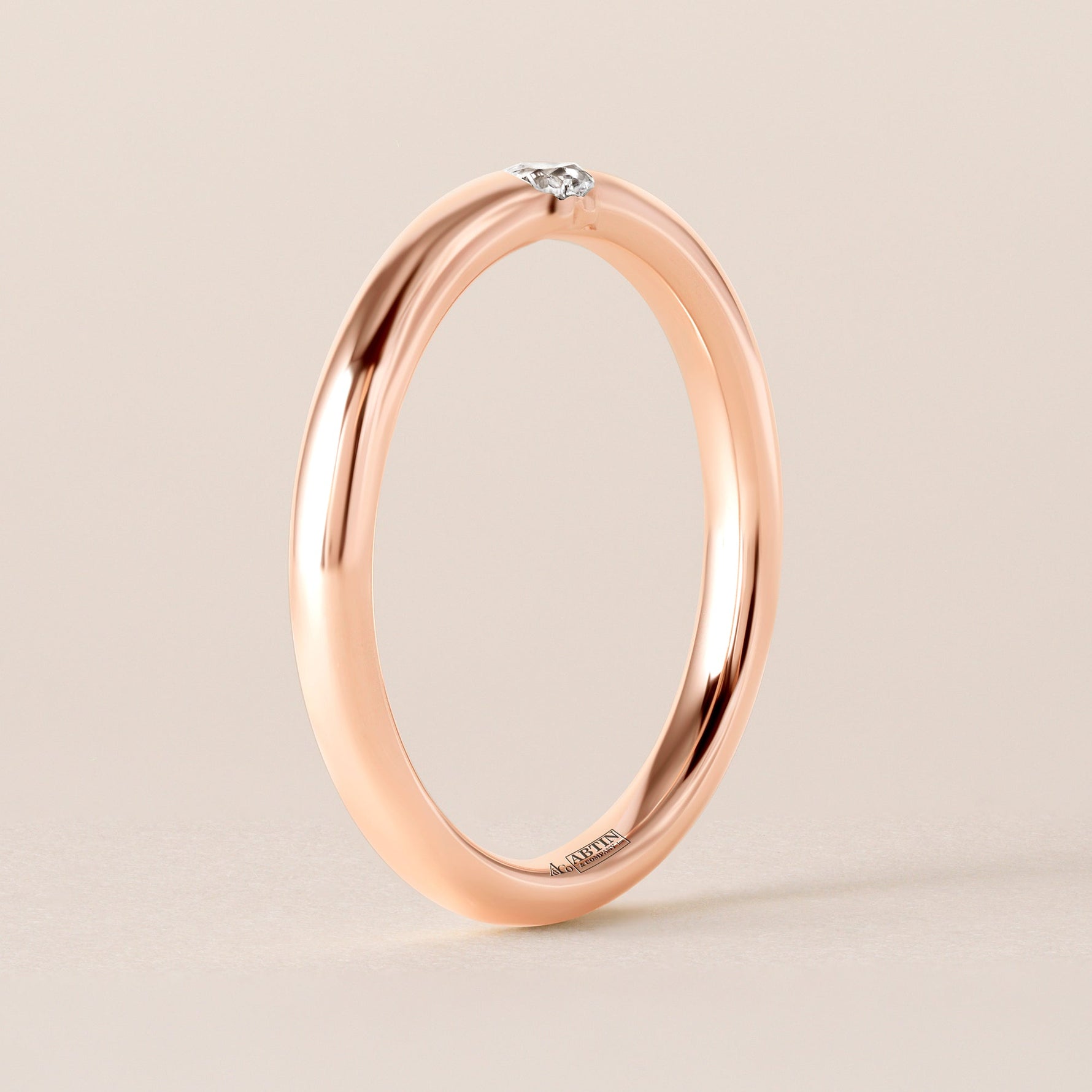 Illusion Heart Tension Ring Ring ABB-712.1-HT-D-14  - Abtin & Co.