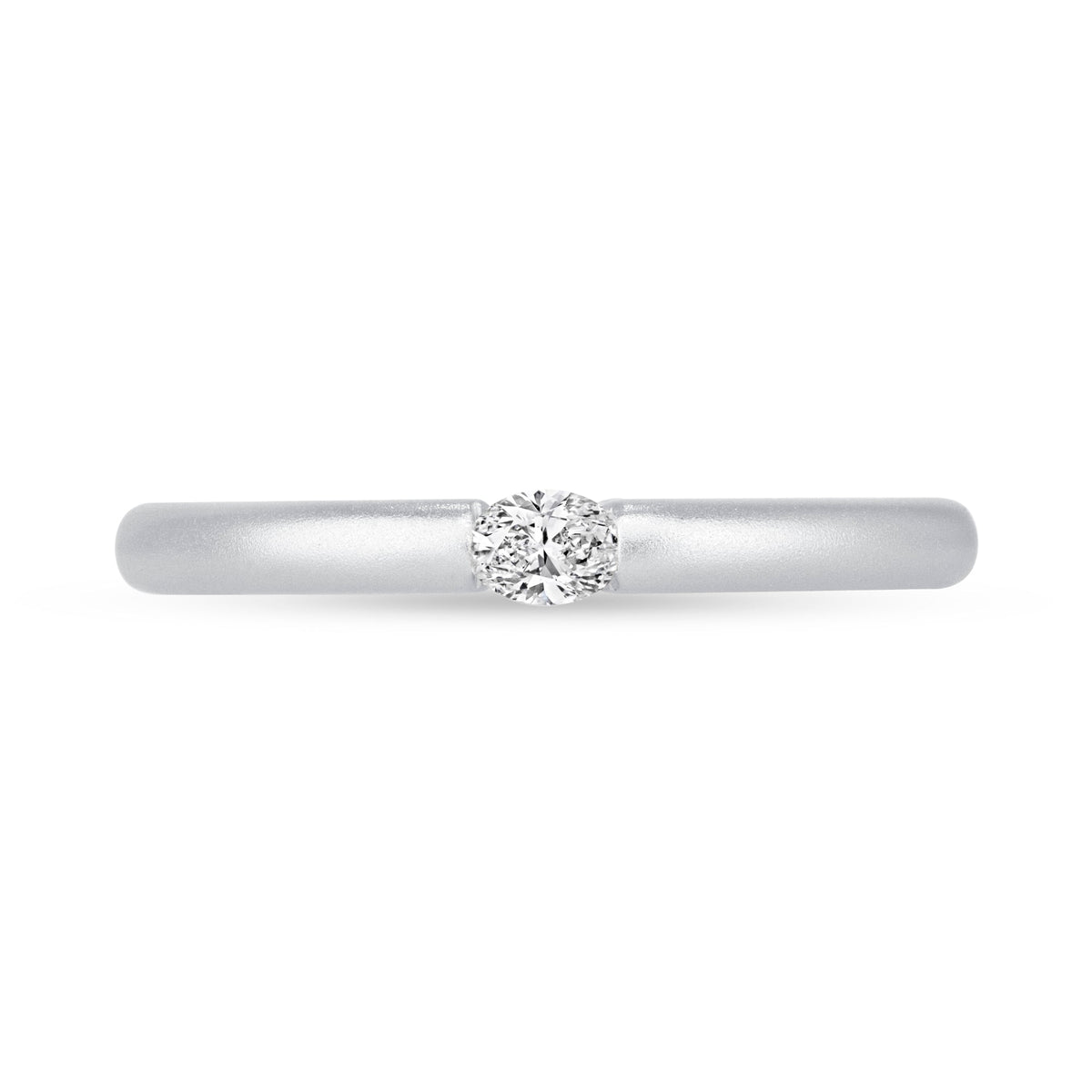 Illusion Oval Tension Ring Ring ABB-712.1-OV-D-14  - Abtin & Co.
