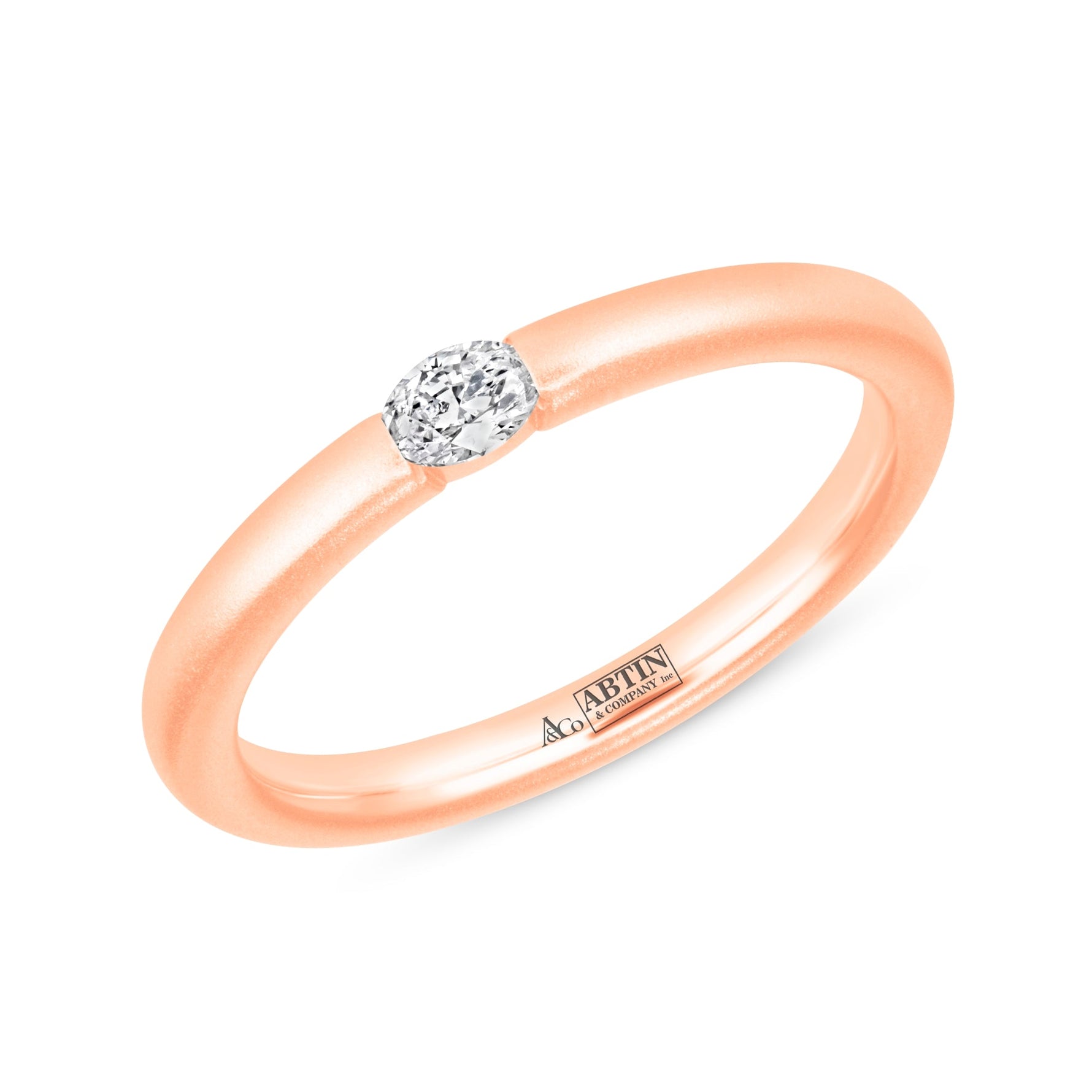 Illusion Oval Tension Ring Ring ABB-712.1-OV-D-27  - Abtin & Co.