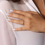 Illusion Oval Tension Ring Ring ABB-712.1-OV-D-1  - Abtin & Co.