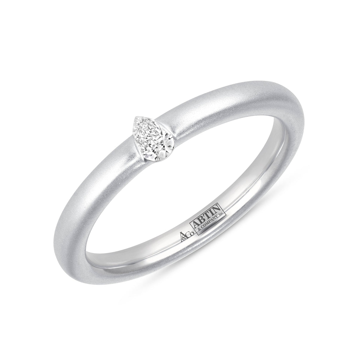 Illusion Pear Tension Ring Ring ABB-712.1-PR-D-14  - Abtin & Co.