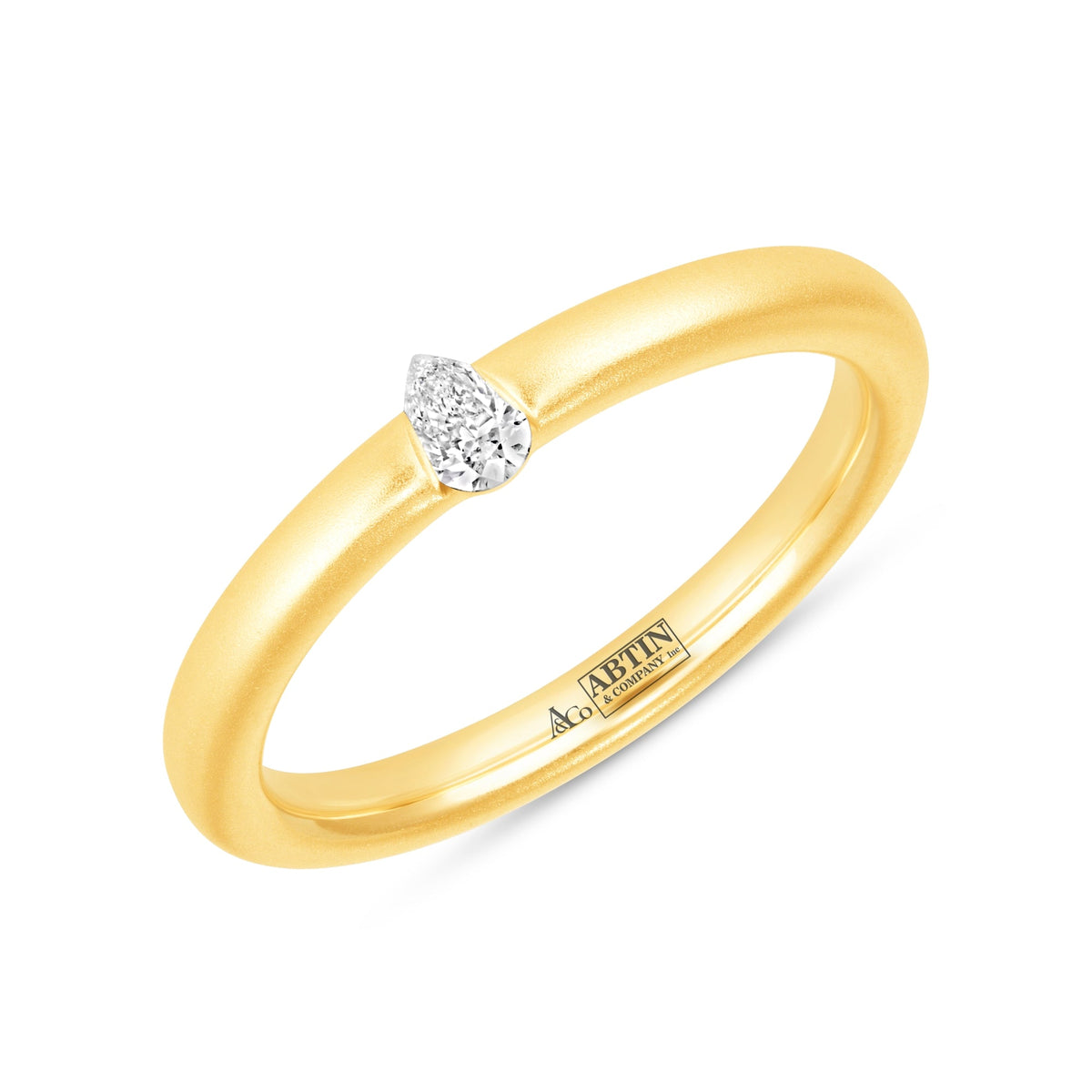 Illusion Pear Tension Ring Ring ABB-712.1-PR-D-1  - Abtin & Co.