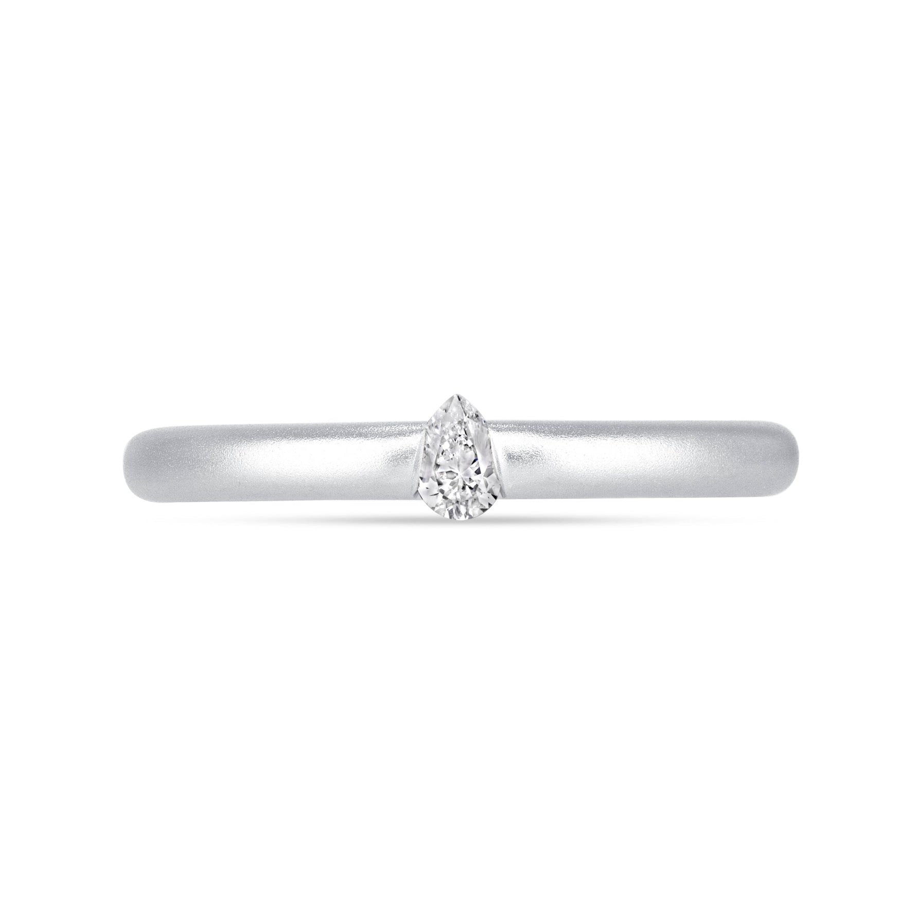 Illusion Pear Tension Ring Ring ABB-712.1-PR-D-14  - Abtin & Co.