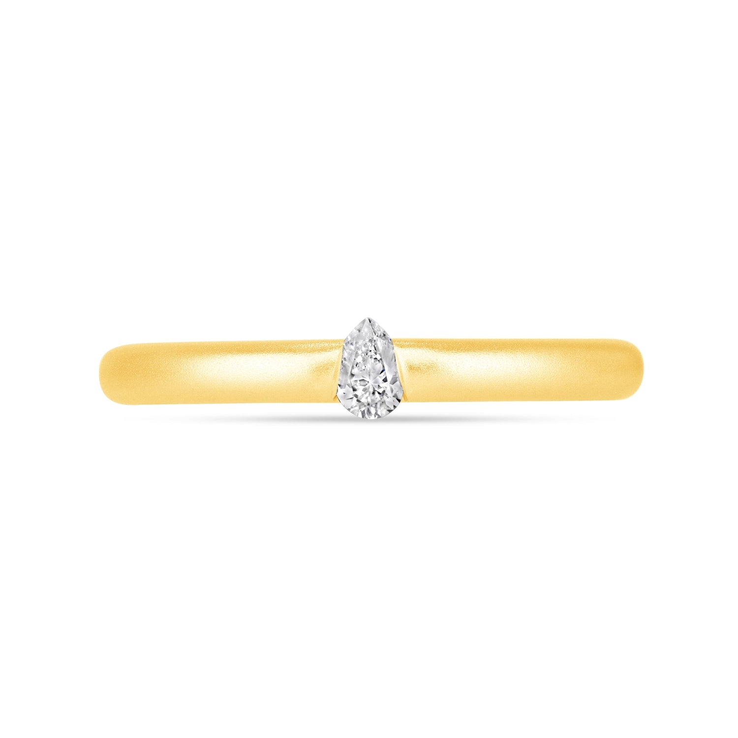Illusion Pear Tension Ring Ring ABB-712.1-PR-D-1  - Abtin & Co.