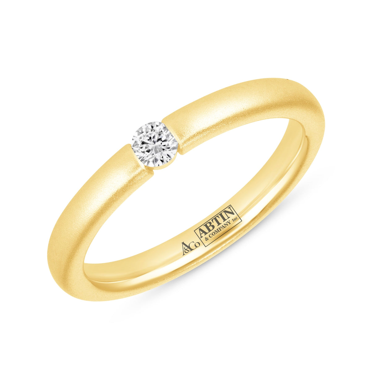 Illusion Round Tension Ring Ring ABB-712.1-RD-D-1  - Abtin & Co.