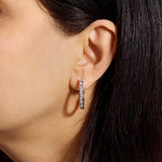 Intermix In & Out Emerald-Cut Hoops Earring ABH-47-LGD-1  - Abtin & Co.