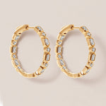 Intermix In & Out Emerald-Cut Hoops Earring ABH-47-LGD-1  - Abtin & Co.