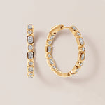 Intermix In & Out Emerald-Cut Hoops Earring ABH-47-LGD-1  - Abtin & Co.
