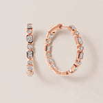 Intermix In & Out Emerald-Cut Hoops Earring ABH-47-LGD-3  - Abtin & Co.