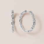 Intermix In & Out Emerald-Cut Hoops Earring ABH-47-LGD-2  - Abtin & Co.