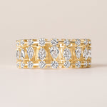 Lattice Band Ring ABB-719-D-1  - Abtin & Co.