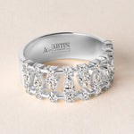 Lattice Band Ring ABB-719-D-3  - Abtin & Co.