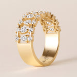Lattice Band Ring ABB-719-D-1  - Abtin & Co.