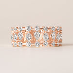 Lattice Band Ring ABB-719-D-5  - Abtin & Co.
