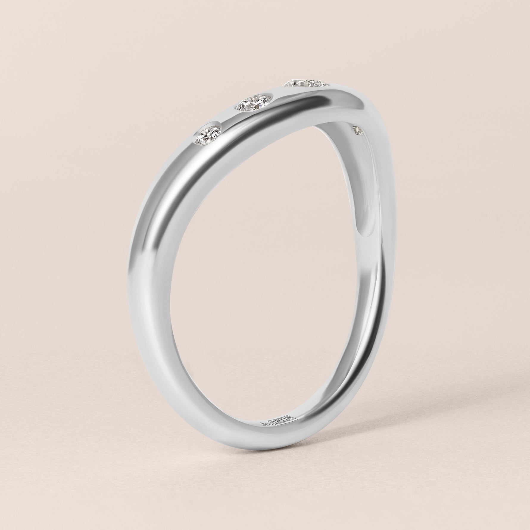 LIORA DIAMOND CONTOUR Band Ring ABB-843-D-6  - Abtin & Co.