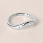 LIORA DIAMOND CONTOUR Band Ring ABB-843-D-6  - Abtin & Co.