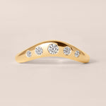 LIORA DIAMOND CONTOUR Band Ring ABB-843-D-2  - Abtin & Co.